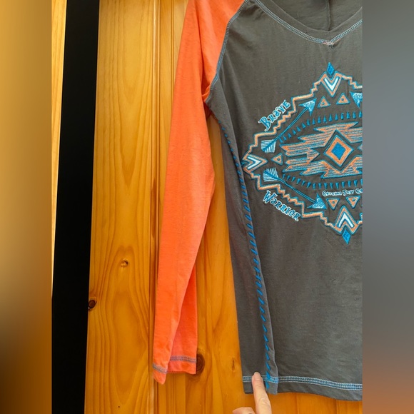 Cowgirl Tuff M Long Sleeve Embroidered Long Sleeve Top - Picture 9 of 9